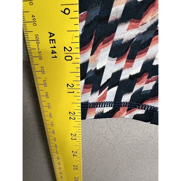 Sweaty Betty Leggings 7/8 Length Rapid Run Blue Spliced Mirage Print Size 6 - Picture 8 of 16